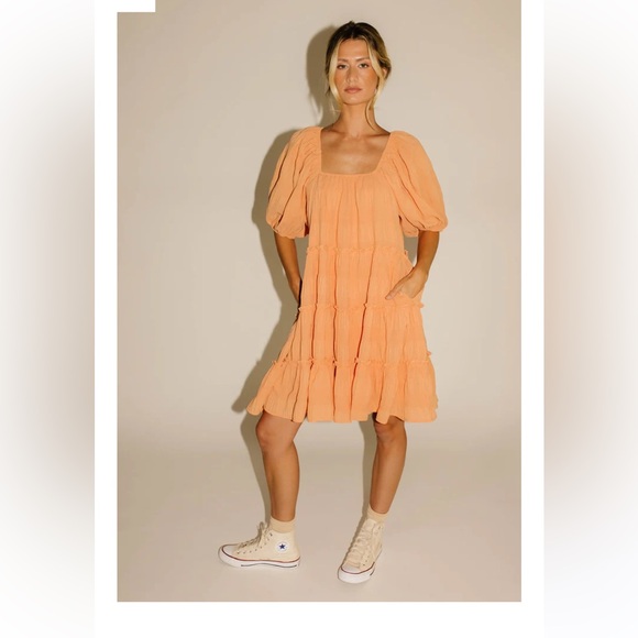 Shop Zoco Orange Dress - Picture 3 of 3